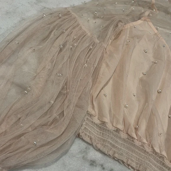 Womens pearl accent top - Picture 4 of 4